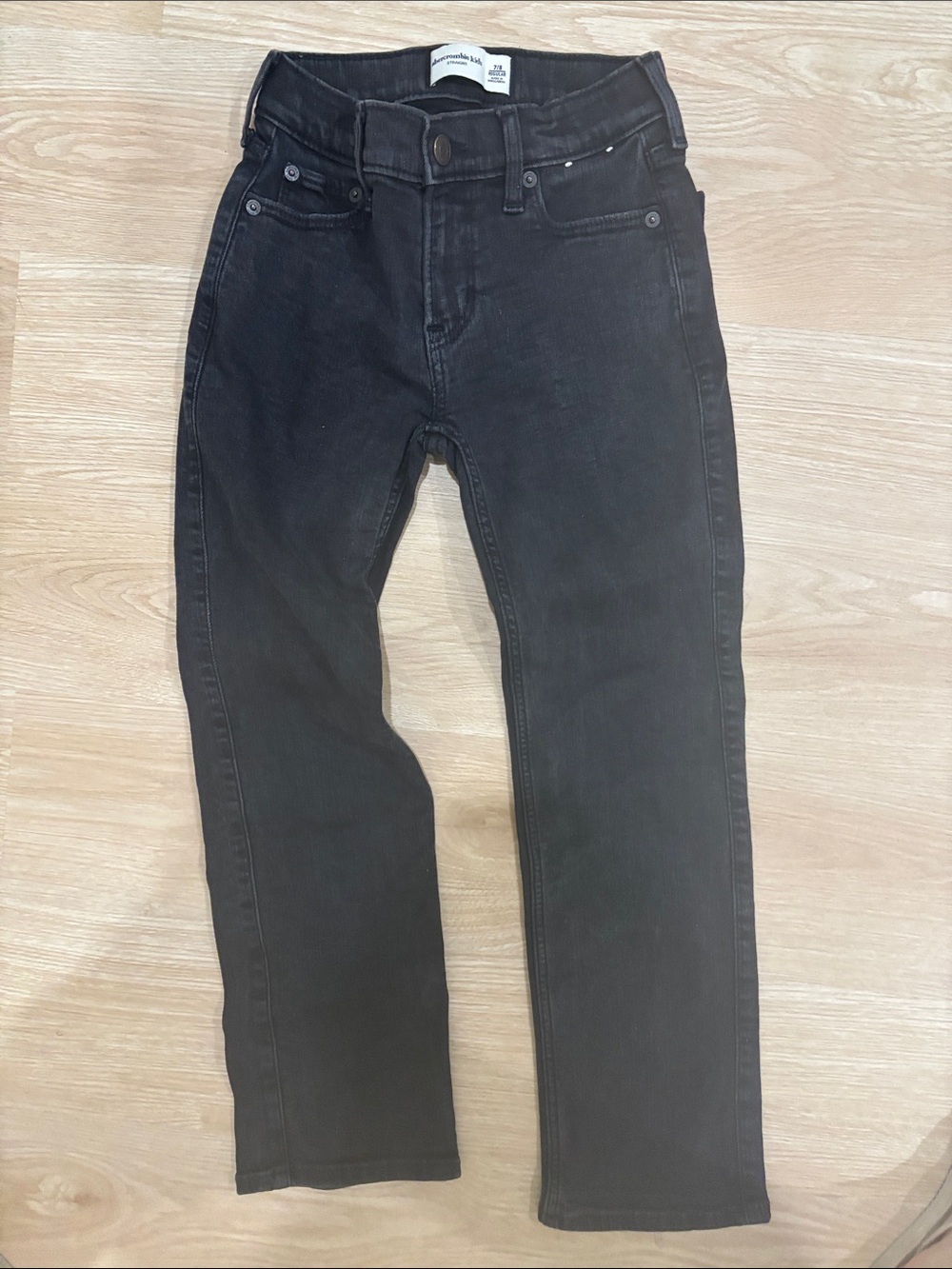 abercrombie kids Black Straight-Leg Jeans
